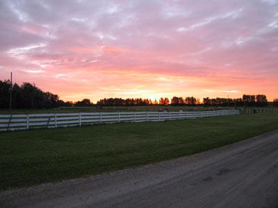 Early July sunrise